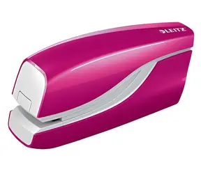 Leitz NeXXt Wow 5566 metaliczny różowy / Zszywacz elektryczny / Pojemność 10 arkuszy / Zasilany bateryjnie
