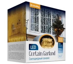 Girlanda LED Colorway ciepła biel / Girlanda LED / 300 LED / 3 x 3M / do wewnątrz / 230 V