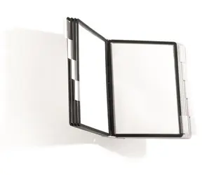 Durable SherpaWall 10 czarno-szary / Montaż ścienny / 10 kieszeni / A4 / Polipropylen