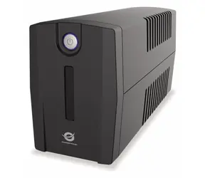 Conceptronic ZEUS07E czarny / Zasilacz awaryjny UPS / 600 W / Line-Interactive / 4X IEC C13 / USB / 2x RJ45 / AVR