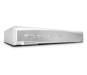 Przełącznik KVM Lindy DVI-I Single Link Pro / Przełącznik KVM / 4 porty / USB / Audio