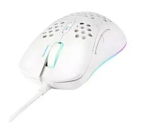 Deltaco GAM-108-W biała / Mysz gamingowa / RGB / optyczna / 6400 DPI / USB-A / 7 przycisków