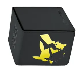 ULTRA PRO Pokémon Pikachu Elite 100+ Card Box Czarno-żółty / Pudełko na karty / TCG / Pojemność 100+ kart