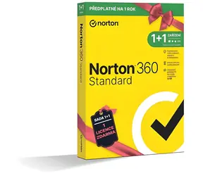Norton 360 Standard / Oprogramowanie antywirusowe / 1 urządzenie / 10 GB przestrzeni dyskowej / 1 rok / 1 + 1 gratis