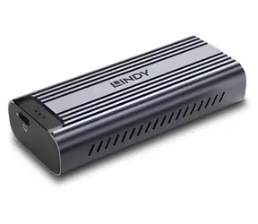 Lindy 43394 szara / Obudowa do dysku SSD M.2 NVMe / USB4 / 40 Gb/s / aluminiowa