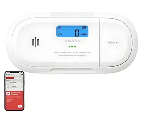 X- Sense XC04-WX / Czujnik tlenku węgla / Wi-Fi / Wyświetlacz LCD / Czujnik elektrochemiczny
