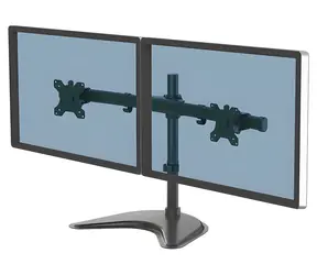 Fellowes Seasa czarny / Stojak biurkowy na 2 monitory / VESA 75-100 mm / do 27" / nośność 8 kg