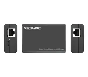 Intellinet 561693 / rozdzielacz PoE / USB-C / 45W / Gigabit / 802.3bt