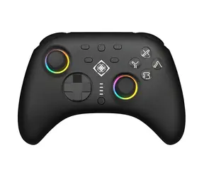 Deltaco GAM-198 czarny / Gamepad / RGB / Bluetooth 5.3 / bezprzewodowy i przewodowy / do Nintendo Switch i PC