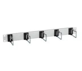 EFB 699980.1 szary / Panel montażowy / 19" / 1U / 5x wspornik stalowy 75 mm