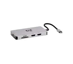EATON Tripp Lite U442-DOCK8G-GG / Stacja dokująca / USB-C / 2x HDMI 4K / Gigabit LAN / PD 100W