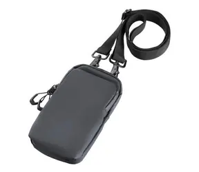 TROIKA Black Smartbag czarna / Torba na telefon na ramię / IPX4 / regulowany pasek