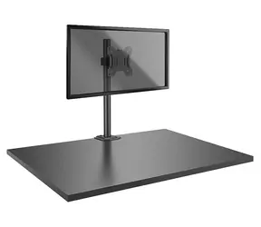 Lindy czarny / Ramię do monitora / krótkie / 17-28" / nośność 8 kg / pochylenie -45 - 45° / obrót 360°