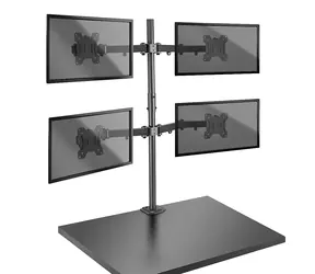 Lindy 40659 / Uchwyt do monitora / na 4 monitory / VESA 75-100 mm / nośność 7 kg / czarny