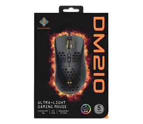 Deltaco DM210 czarna / Mysz gamingowa / RGB / przewodowa / 6400 DPI / 7 przycisków