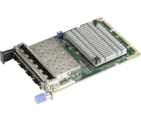 SuperMicro AOC-ATG-I4SM / Karta sieciowa / 4X 10GbE SFP+ / OCP3 / AIOM 0.5U / Intel X710-BM2 (Fortville)