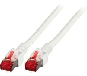 EFB biały (K5518.15) / Kabel krosowy / Cat6A S/FTP / 15 m / RJ-45 / LSZH