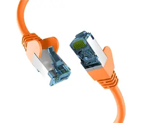 EFB Cat7 S/FTP 30m pomarańczowy / Kabel krosowy / RJ45-RJ45 / LSZH / 600 MHz