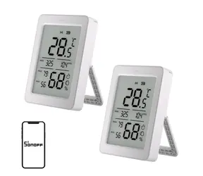 Sonoff SNZB-02DR2 AirGuard TH / Czujnik temperatury i wilgotności / ZigBee / Wyświetlacz LCD / 2 szt.