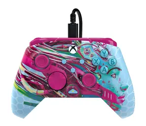 PDP Rematch Dreams Glow / Kontroler do gier / Przewodowy / USB-C / 2,43 m / Xbox Series X/S i Xbox One oraz PC