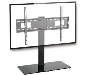 Schwaiger stojak stołowy pod telewizor czarny / stojak pod telewizor / 37" - 70" / VESA 200x200-600x400 / maks. 40 kg / obrotowy