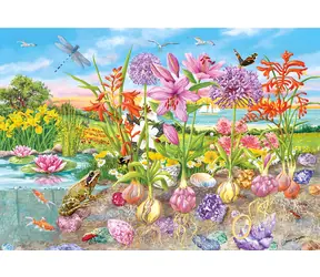 Puzzle GIBSONS Korzenie i pędy / 4x500 elementów / 49 x 34 cm