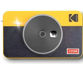 Kodak Mini Shot Combo 2 Retro Yellow / Aparat do natychmiastowych wydruków / 10,2 Mpx / CMOS / Wyświetlacz LCD / Drukowanie 4-przebiegowe