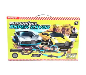 Tor wyścigowy MAC TOYS DRIVERO 8,4 m / 3 opcje montażu / 2 samochody Bugatti
