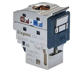 Legrand LINKEO-C srebrny / moduł Keystone / Cat5e / ekranowany (STP) / samogwintujący / opakowanie 24 szt.