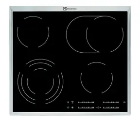 Electrolux EHF46547XK czarny / Płyta ceramiczna szklana / 60 cm / 7100 W / 4 płyty / sterowanie dotykowe