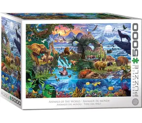 EUROGRAPHICS Puzzle Zwierzęta świata / 5000 elementów / 152,4 x 101,6 cm