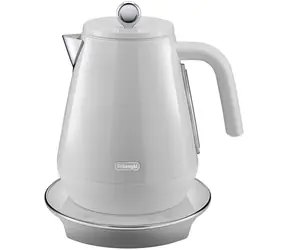 DeLonghi KBY2011.W biały / Czajnik elektryczny / 1,7 l / stal nierdzewna / cyfrowa regulacja temperatury / Utrzymuje ciepło
