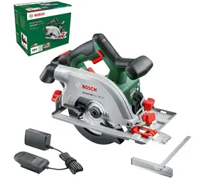 BOSCH UniversalCirc 18V-53 zielono-czarna / Pilarka tarczowa akumulatorowa / 18 V / cięcie 53 mm / 1 akumulator 2,5 Ah