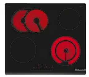 BOSCH PKN631FP2E czarny / Płyta ceramiczna / 60 cm / 4 palniki / Funkcja Boost