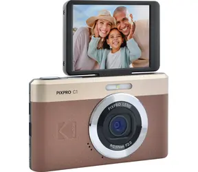 Kodak PixPro C1 brązowy / Aparat / 13 MPx / 4X zoom / 2,8" odchylany LCD / Wideo Full HD