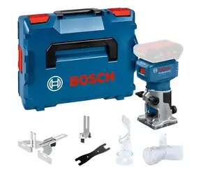 BOSCH GLF 18V-8 Professional / Frezarka krawędziowa akumulatorowa / 18 V / 10 000-30 000 obr./min / bez akumulatora i ładowarki / L-BOXX