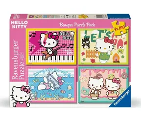 Puzzle Ravensburger Hello Kitty / 4x100 elementów / od 5 lat