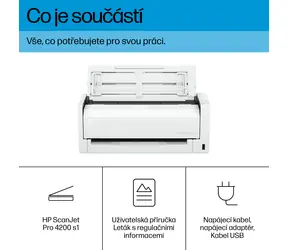 HP ScanJet Pro 4200 s1 biały / Skaner / ADF / Dupleks / USB 3.0 / A4 / 40/80 stron/min