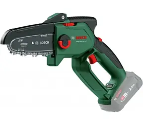 BOSCH EasyChain 18V-15-7 Solo zielono-czarny / Piła łańcuchowa akumulatorowa / 18 V / długość prowadnicy 15 cm / bez akumulatora i ładowarki