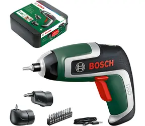 Zestaw BOSCH IXO 7 / Wkrętarka akumulatorowa / 3,6 V / 2,0 Ah / Oświetlenie LED / Ładowanie USB