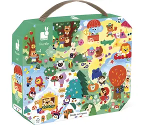 Puzzle JANOD w etui Cztery pory roku / 36 elementów / 50 x 40 cm