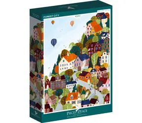 Puzzle Pieces & Peace Forest City / 1000 elementów / 47,8 x 69 cm