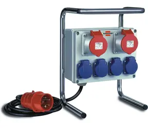 Brennenstuhl BKV 2/4 G / Rozdzielnica budowlana / IP44 / 2x CEE 400V/16A / 4X gniazdo / kabel 2 m