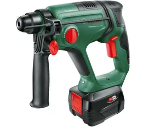BOSCH UniversalHammer 18V / Młotowiertarka akumulatorowa / 2000 obr./min / 5400 udarów/min / SDS- PLUS / z akumulatorem i ładowarką