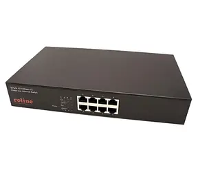 Przełącznik Roline 8x 10/100 PoE+ / Przełącznik / 8- Port / 100 Mb/s / PoE+