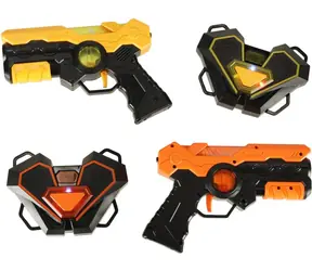 Pistolet laserowy do paintballa KIK z tarczą IR / Zestaw 2 szt. / 2 osłony / Bez baterii