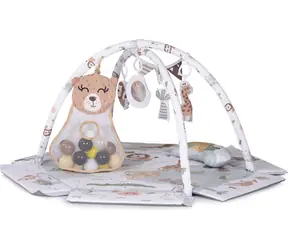 CHIPOLINO Kocyk do zabawy z balonami 2w1 Przygody zwierząt / od urodzenia / 110x100x55 cm