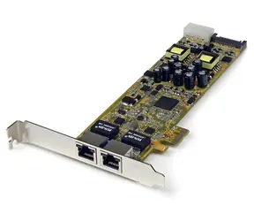 Karta sieciowa StarTech 2- Port Gigabit PoE PSE / Karta sieciowa / PCI Express / 10/100/1000 / RJ45