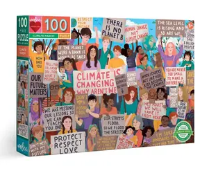 Puzzle EEBOO Protest na rzecz ochrony klimatu / 100 elementów / 68,5 x 45,7 cm
