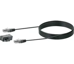 Schwaiger RJ45-TAE/F czarny / Kabel telefoniczny / RJ45 - RJ45/TAE-F / 3 m
